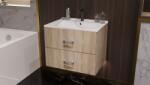 Meblohand NOEL fürdőszoba szekrény + mosdóval 60 cm sonoma színben - mindigbutor