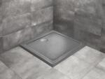 Radaway Zuhanytálca, Radaway Doros Stone C szögletes lapos zuhanytálca 90x90 antracit, ajándék szifonnal - mozaikkeramia