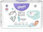 Bella Baby Happy Soft&Delicate еднократни пелени с каналчета Newborn 2-5 kg 42 бр