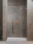 Radaway Zuhanyajtó, Radaway Essenza Pro Brushed Copper DWJ szálcsiszolt réz zuhanyajtó 130 átlátszó balos - zuhanykabin