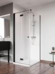 Radaway Zuhanykabin, Radaway Nes Black KDJ-B szögletes fekete zuhanykabin 90x100 átlátszó jobbos