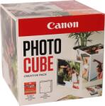 Canon Photo Cube Creative Pack, PP-201 13x13cm fotópapír, 40db + 5x5" képkeret, fehér-narancs (2311B077) (2311B077)