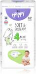 Bella Baby Happy Soft&Delicate еднократни пелени с каналчета Maxi 8-14 kg 62 бр