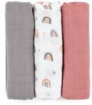 Petite&Mars Moussy пелени от плат Rose Rainbows 68 x 68 cm 3 бр