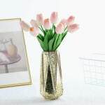 D&D Élethű gumi tulipán rózsaszín 34 cm 1 szál (ES07081-P)