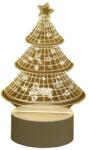 SIHOiSi 3D karácsonyfa lámpa, SIHOiSi, arany (selers00240)