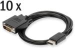 ASSMANN DisplayPort DVI-D Átalakító Fekete 2m AK-990900-020-S (AK-990900-020-S)