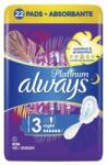 Always Платинум Найт, дамски превръзки, 6d, 22бр (1100004171)