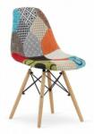 ARTOOL Seoul Skandináv stílusú szék, textil, fa, tarka mozaik, 46 (ART-3335_1)