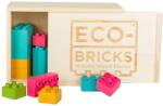 ECO-BRICKS Kit de construcție din lemn ECO-BRICKS Color Plus 25 buc (EBCP1025)