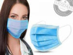  Eldobható szájmaszk, orvosi maszk, kék 1 db (1965101700294)
