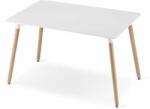 Artool Skandináv stílusú asztal, Artool, téglalap alakú, MDF és fa, fehé (ART-3323)