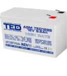 TED Electric Acumulator 12V 9.6Ah High Rate F2, AGM VRLA, TED Electric TED003324 (A0060023)