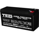 TED Electric Acumulator 12V 7Ah Special F2, AGM VRLA, TED Electric TED003195 (AC.GS.12VSP.BK1.7.0001)