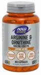 NOW Arginină & Ornitină 100 caps