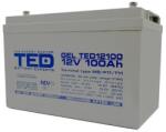 TED Electric Acumulator GEL 12V 100Ah DEEP CYCLE M8, TED Electric TED004147 (A0115591)