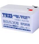 TED Electric Acumulator 12V 7.1Ah High Rate F2, AGM VRLA, TED Electric TED003300 (A0058588)