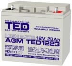 TED Electric Acumulator 12V 23Ah High Rate F3, AGM VRLA, TED Electric TED003348 (A0112388)