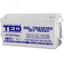 TED Electric Acumulator 12V 153Ah GEL DEEP CYCLE M8, TED Electric TED003515 (A0058606)