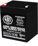 TED Electric Acumulator 12V 5.05Ah F1, AGM VRLA, GBS (A0058600) Baterii de unica folosinta