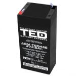 TED Electric Acumulator 4V 4.6Ah F1, AGM VRLA, TED Electric TED002853 (A0059218)