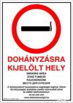 Gungl Dekor Matrica Dohányzásra kijelölt hely fehér piros A/4 ÚJ (220/51) - homeofficeshop