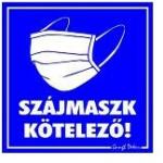 Gungl Dekor Matrica Szájmaszk kötelező kék 10x10 cm "B (210/220) - homeofficeshop