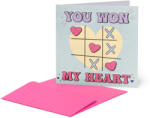  Legami képeslap borítékkal (7x7 cm) You won my heart PARTY MEGSZŰNT (BQEL012)