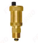 FERRO Automata légtelenítő 1/2″ Elzáró szeleppel, max 110°C, max 10 bar (9O15AS2)