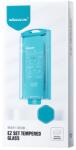 Nillkin EZ SET képernyővédő üveg 2db (2.5D, 9H + segédkeret) FEKETE Apple iPhone 15 (GP-152113) - bluedigital