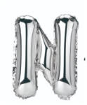 Balloons4party Balon folie litera N argintiu 40 cm