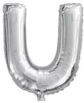 Balloons4party Balon folie litera U argintiu 40cm