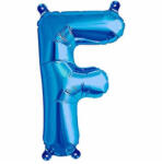 Balloons4party Balon folie litera F albastru 40cm