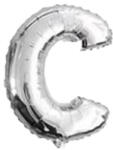 Balloons4party Balon folie litera C argintiu 40 cm