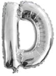 Balloons4party Balon folie litera D argintiu 40 cm