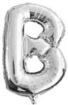 Balloons4party Balon folie litera B argintiu 40cm