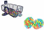 King Toys Gyermek járóka focikapuval és kosár palánkkal (kék) + 2*100 darab labda