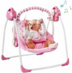 King Toys Hordozható baba hinta és pihenőszék önműködő ringató funkcióval - rózsaszín
