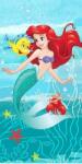 Jerry Fabrics Disney Hercegnők, Ariel Friends fürdőlepedő, strand törölköző