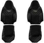 F-CORE Set huse scaune compatibil cu MAN TGX TGL TGM TGS 03.2021+ (F-CORE FX27 BLACK)