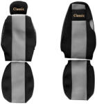 F-CORE Set huse scaun textil camion compatibile cu SERIA 4 cu tetiere diferite, Gri (F-CORE PS15 GRAY)
