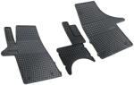 FroGum Set covorase auto din cauciuc Volkswagen T5 2003- 2 3Loc si T6 2015-, presuri FROGUM, negre, 3 buc (D0073)