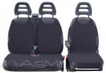 RapidAuto Huse scaune auto tip maieu pentru masini tip VAN 2+1 , din bumbac, culoare Navi Blue (AG0247)