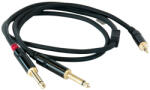 Master Audio Кабел Master Audio - RCA381/3, 2x 6.3 mm/3.5 mm, 3 m, черен (RCA381/3)