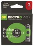GP Batteries ReCyko Pro B2620V 2000 mAh NiMH AA/HR6 ceruza akkumulátor (6db/bliszter) (B2620V)