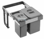 EKOTECH - Beépíthető hulladékgyűjtő FREE JAZZ SHORT 45 - 1x15 liter+1x7 liter - webmuszaki