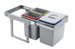 EKOTECH - Beépíthető hulladékgyűjtő EKKO EASY 40 - 1x16 liter+2x8 liter - webmuszaki
