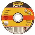 STANLEY Disc abraziv drept FatMax pentru taiere inox, diametru 125x22.2x1.0mm, Stanley (STA32607-QZ) - bricolaj-mag Disc de taiere