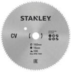 STANLEY Disc din otel pentru fierastrau circular 160x16mm, 100 dinti, Stanley (STA10155-XJ) - bricolaj-mag Disc de taiere