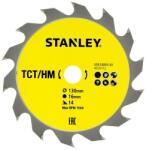 STANLEY Disc fierastrau circular TCT/HM pentru lemn 130x16mm, 14 dinti, Stanley (STA13055-XJ) - bricolaj-mag Disc de taiere